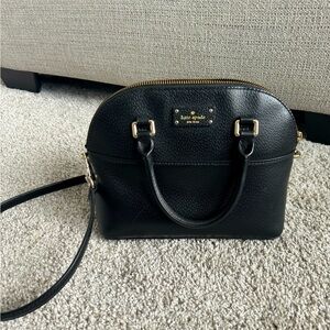 Kate Spade black dome crossbody handbag